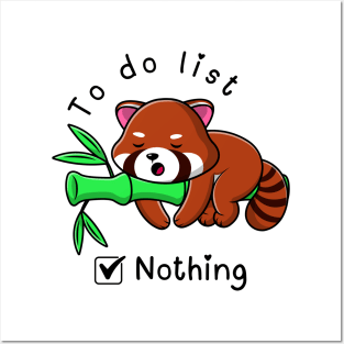 Funny Red Panda Posters and Art